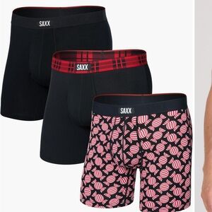 SAXX Men's Boxer Briefs - holiday pack